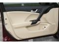 Taupe 2011 Acura TSX Sedan Door Panel