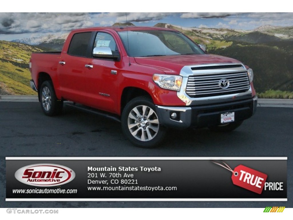 2014 Tundra Limited Crewmax 4x4 - Radiant Red / Graphite photo #1