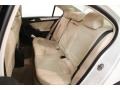 2011 Volkswagen Jetta Cornsilk Beige Interior Rear Seat Photo