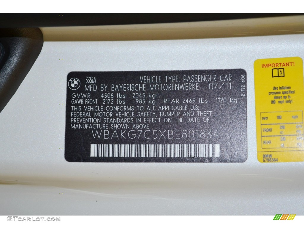 2011 3 Series 335i Coupe - Mineral White Metallic / Coral Red/Black Dakota Leather photo #11