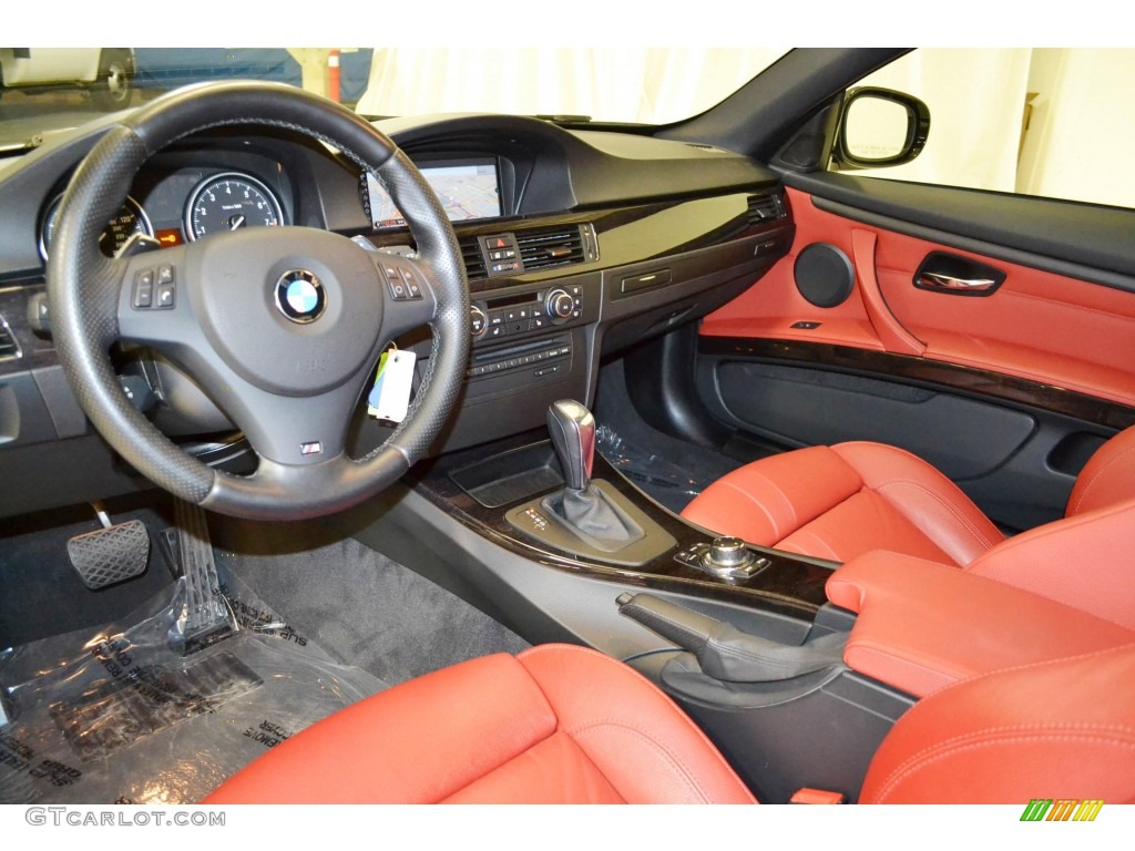 2011 3 Series 335i Coupe - Mineral White Metallic / Coral Red/Black Dakota Leather photo #12