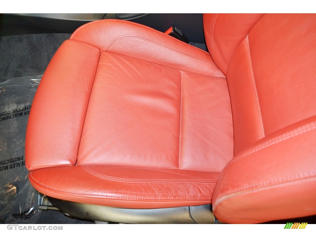 2011 3 Series 335i Coupe - Mineral White Metallic / Coral Red/Black Dakota Leather photo #18