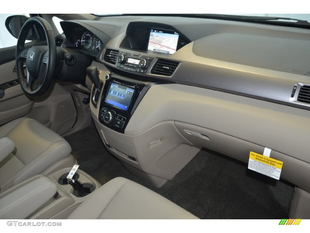 2014 Honda Odyssey EX-L Beige Dashboard Photo #94806204