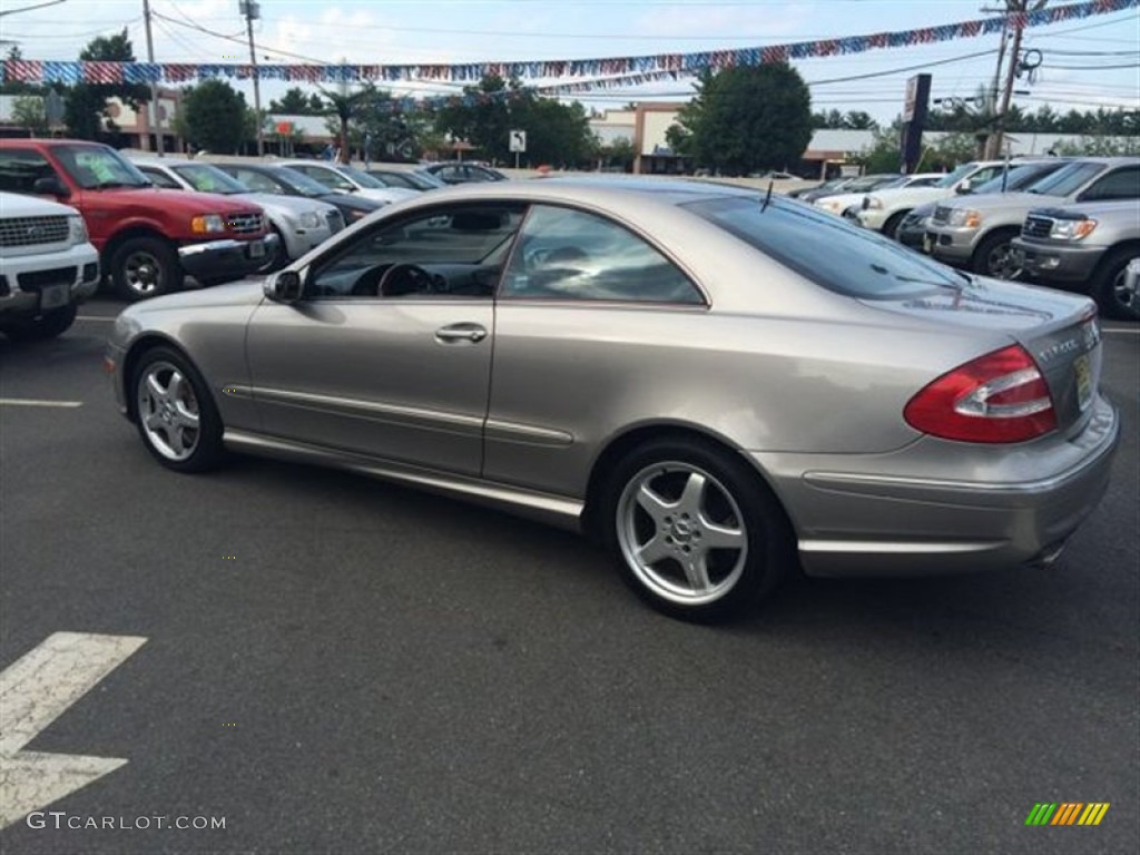 2004 CLK 500 Coupe - Desert Silver Metallic / Charcoal photo #5