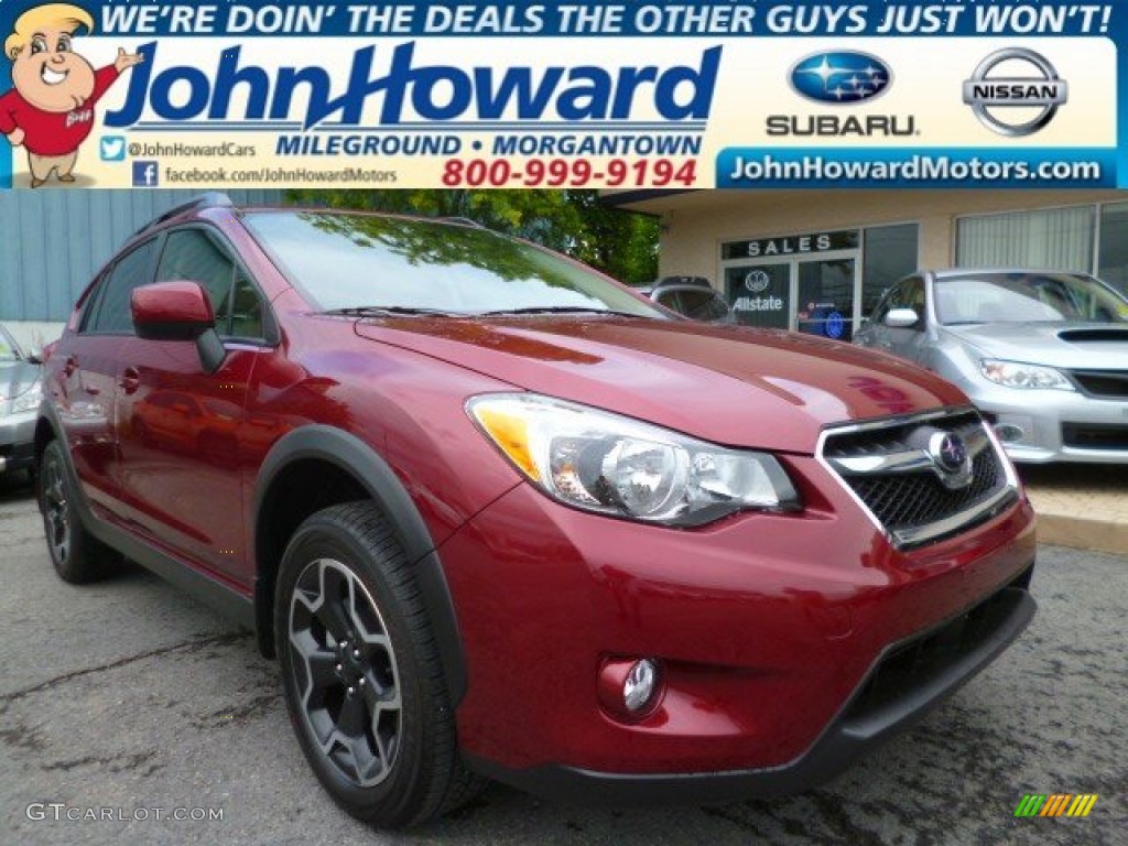 2014 XV Crosstrek 2.0i Premium - Venetian Red Pearl / Ivory photo #1