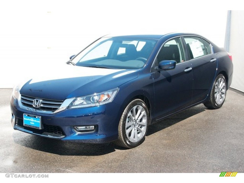 2014 Accord Sport Sedan - Obsidian Blue Pearl / Black photo #3