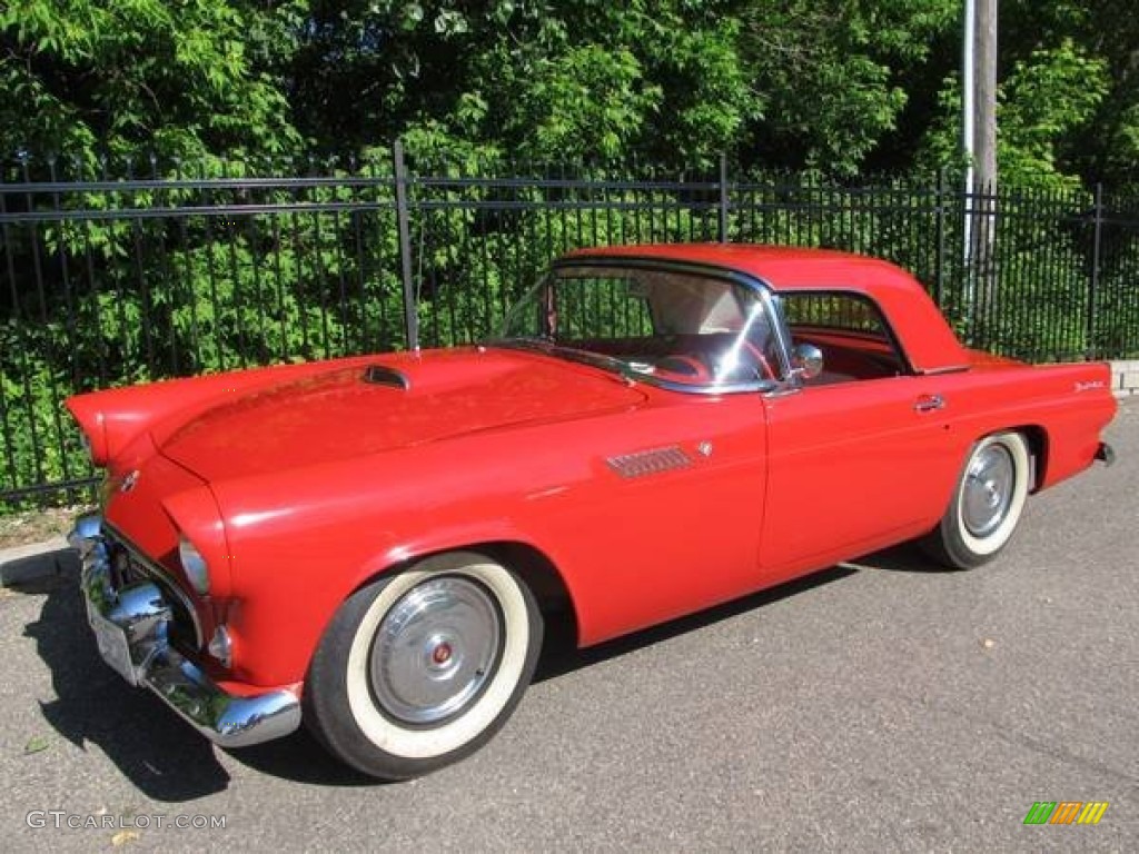 Torch Red 1955 Ford Thunderbird Convertible Exterior Photo #94809803