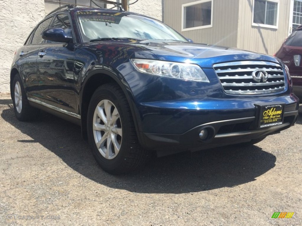 2006 FX 35 AWD - Sapphire Blue Pearl / Graphite photo #3