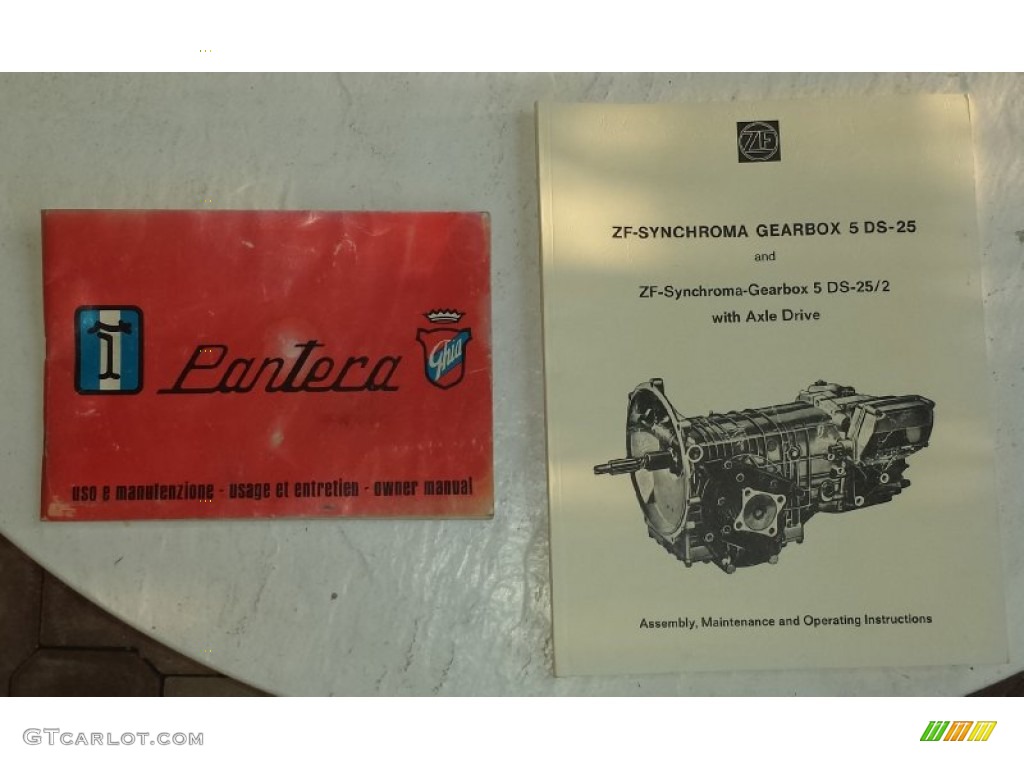 1973 De Tomaso Pantera Standard Pantera Model Books/Manuals Photo #94811378