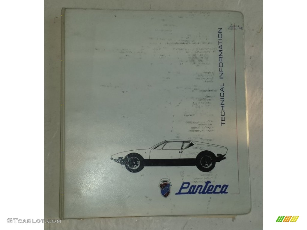 1973 De Tomaso Pantera Standard Pantera Model Books/Manuals Photo #94811396