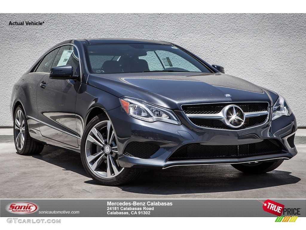 2014 E 350 Coupe - Steel Gray Metallic / Grey/Black photo #1