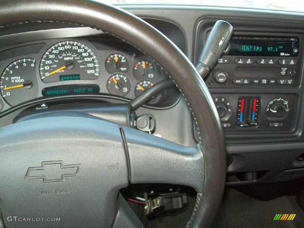 2003 Silverado 1500 LS Extended Cab - Dark Gray Metallic / Dark Charcoal photo #3