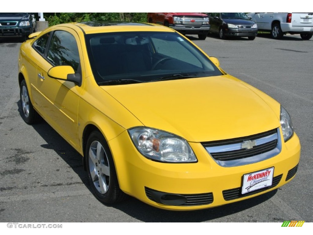 2009 Cobalt LT Coupe - Rally Yellow / Ebony photo #1