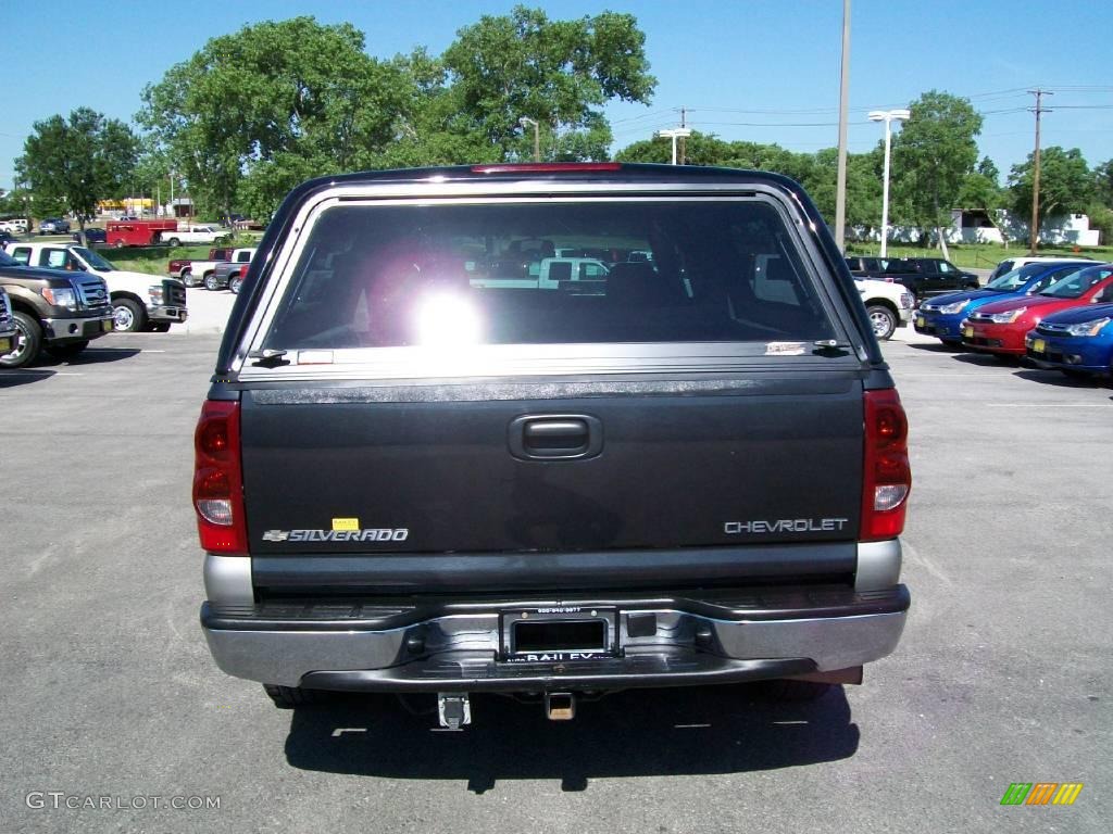 2003 Silverado 1500 LS Extended Cab - Dark Gray Metallic / Dark Charcoal photo #5