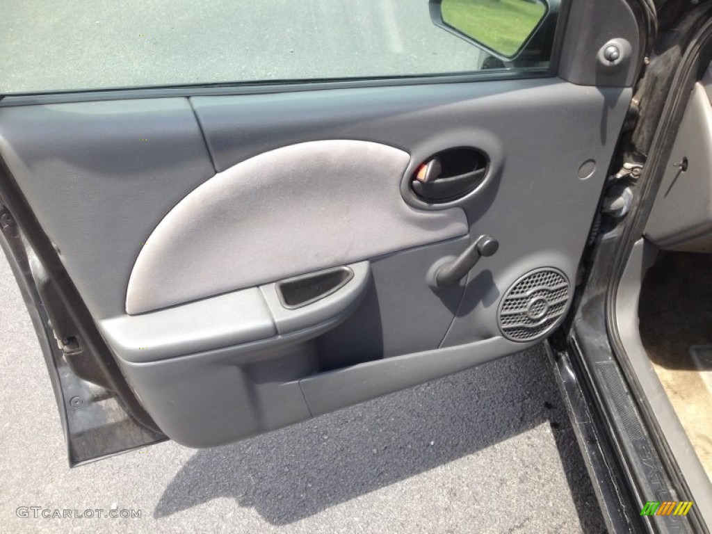 2005 ION 1 Sedan - Black Onyx / Gray photo #7