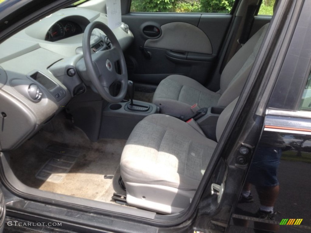 2005 ION 1 Sedan - Black Onyx / Gray photo #8