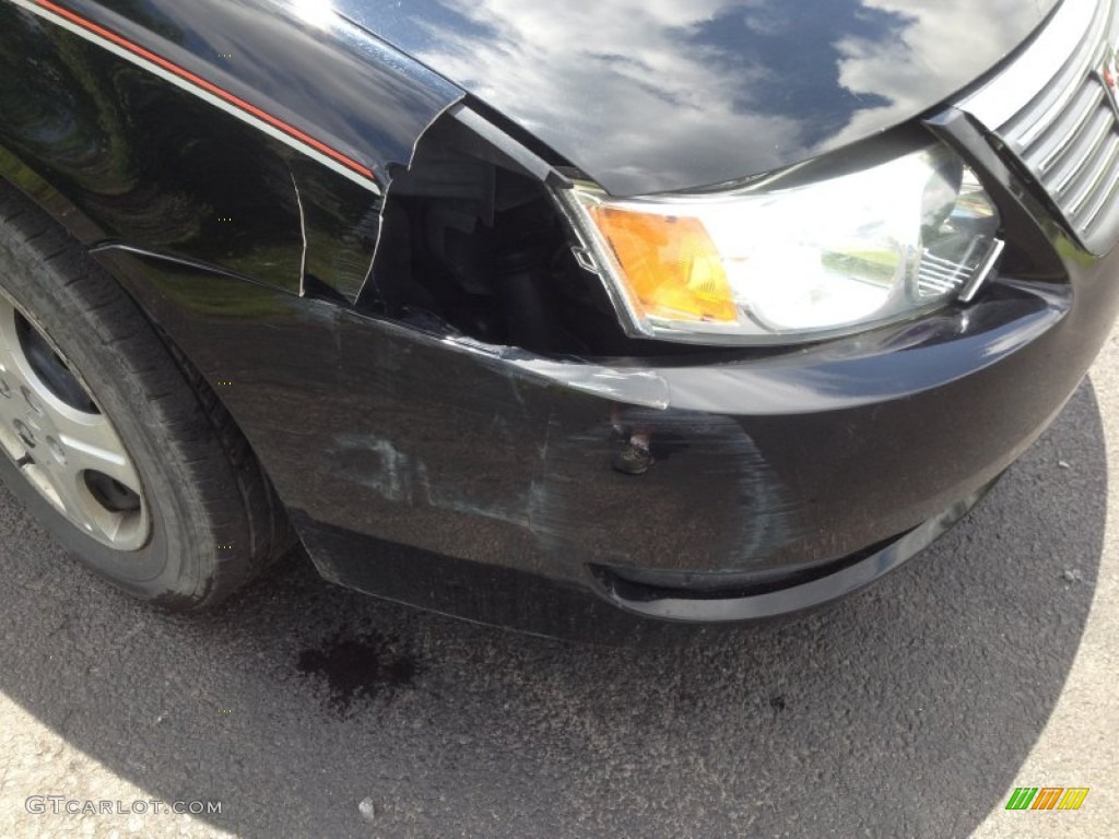 2005 ION 1 Sedan - Black Onyx / Gray photo #19