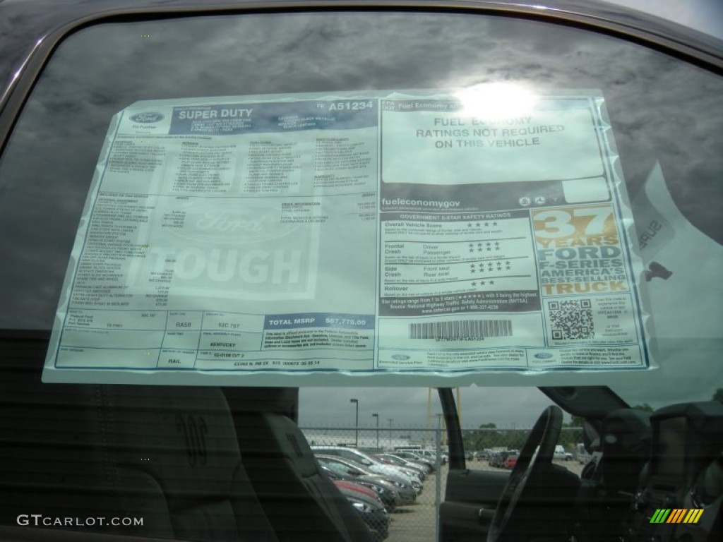 2015 Ford F250 Super Duty King Ranch Crew Cab 4x4 Window Sticker Photos