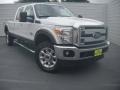 2015 Oxford White Ford F350 Super Duty Lariat Crew Cab 4x4  photo #1