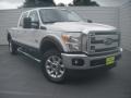 2015 Oxford White Ford F350 Super Duty Lariat Crew Cab 4x4  photo #2