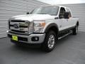 2015 Oxford White Ford F350 Super Duty Lariat Crew Cab 4x4  photo #7