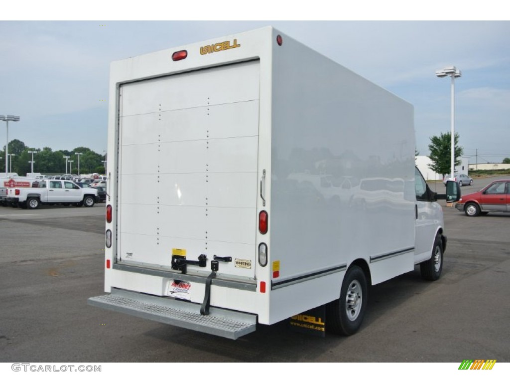 2014 Express Cutaway 3500 Moving Van - Summit White / Medium Pewter photo #5
