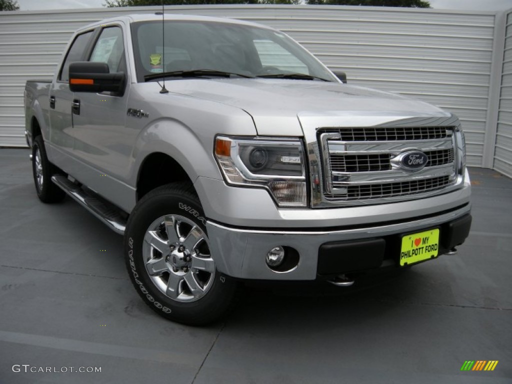 2014 F150 XLT SuperCrew 4x4 - Ingot Silver / Steel Grey photo #1