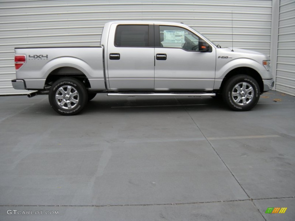 2014 F150 XLT SuperCrew 4x4 - Ingot Silver / Steel Grey photo #3