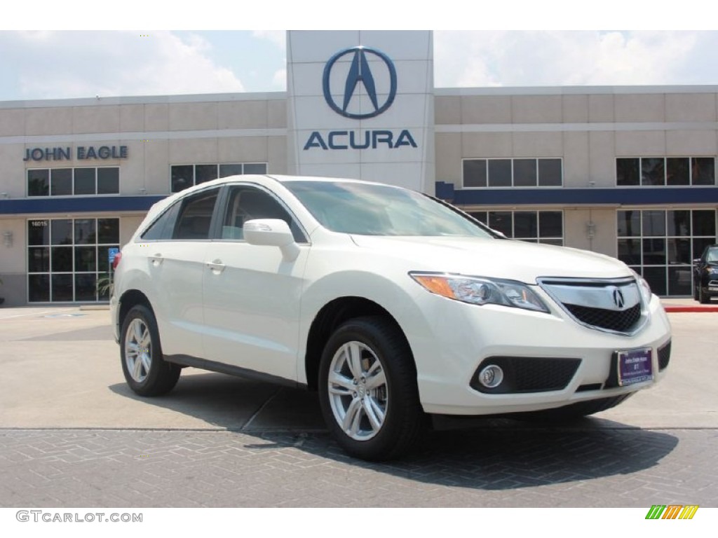 2014 RDX Technology AWD - White Diamond Pearl / Parchment photo #1