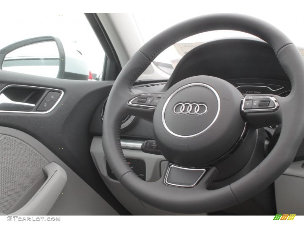 2015 Audi A3 1.8 Premium Plus Titanium Gray Steering Wheel Photo #94818030