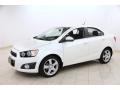 2013 White Diamond Tricoat Chevrolet Sonic LTZ Sedan  photo #3