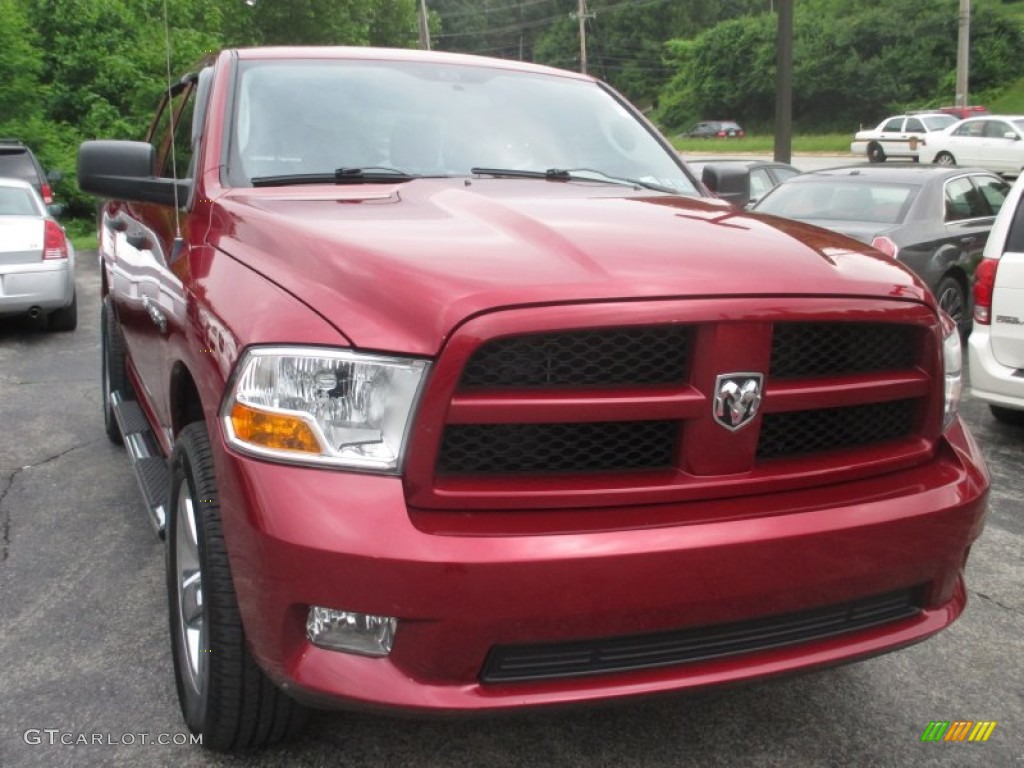 2012 Ram 1500 ST Crew Cab 4x4 - Deep Cherry Red Crystal Pearl / Dark Slate Gray/Medium Graystone photo #15