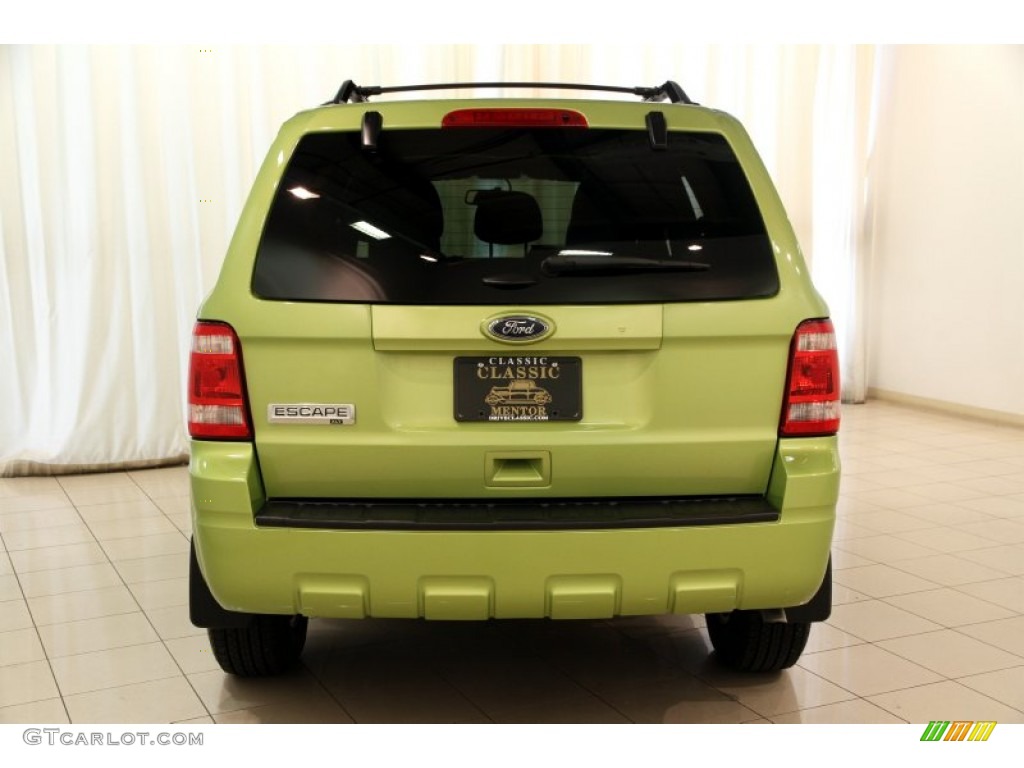 2012 Escape XLT - Lime Squeeze Metallic / Charcoal Black photo #18