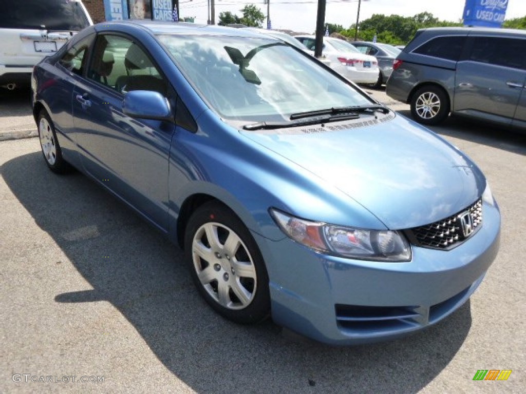 2009 Civic LX Coupe - Atomic Blue Metallic / Gray photo #1