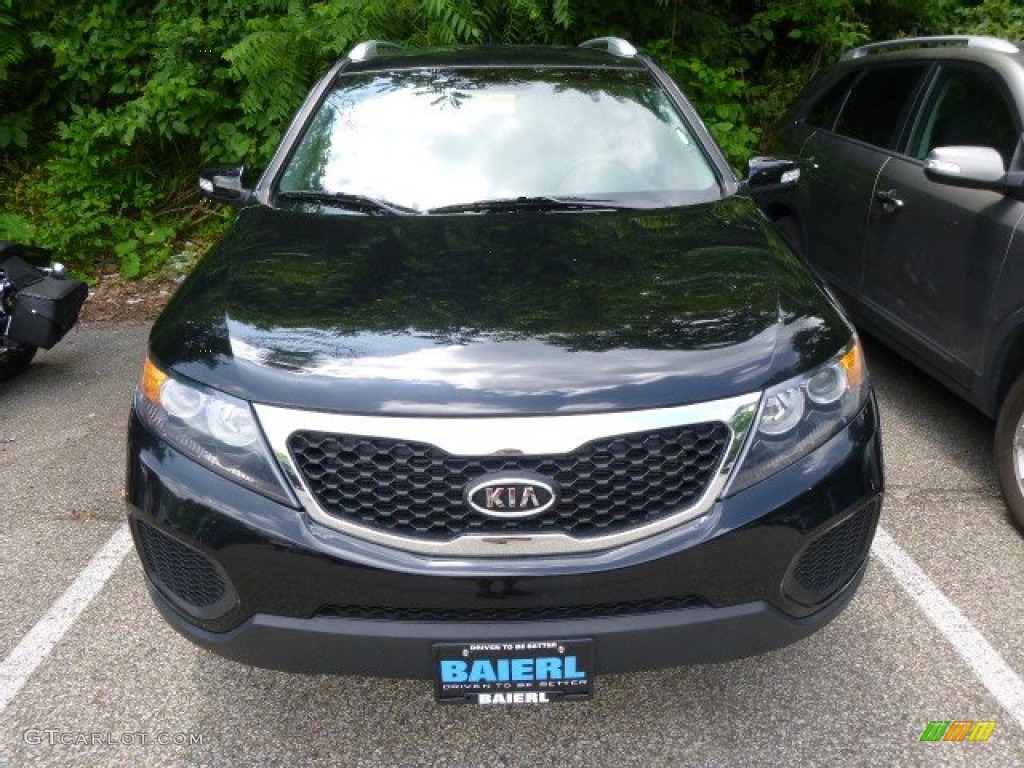 2013 Sorento LX V6 AWD - Ebony Black / Gray photo #2