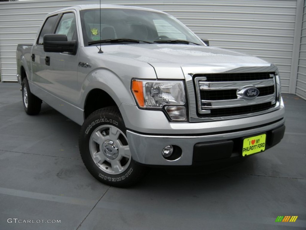 2014 F150 XLT SuperCrew - Ingot Silver / Steel Grey photo #1