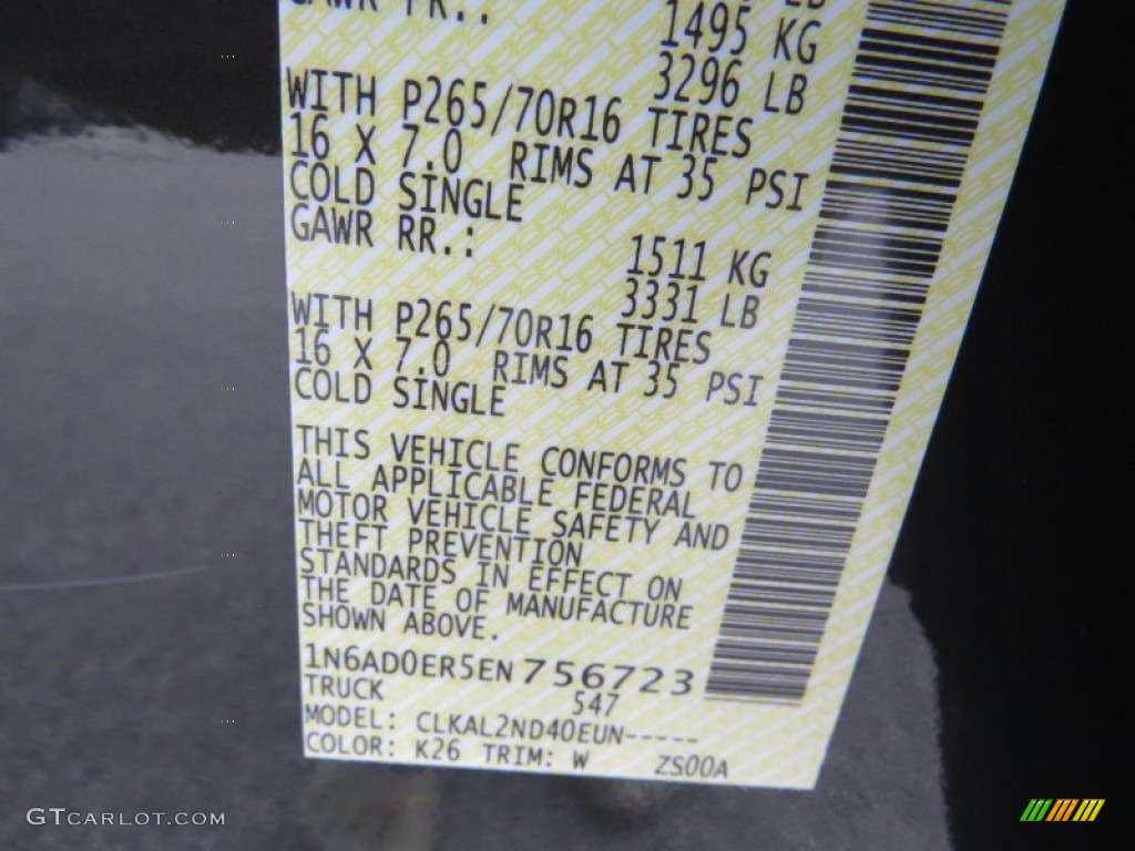 2014 Frontier SV Crew Cab - Night Armor / Steel photo #16