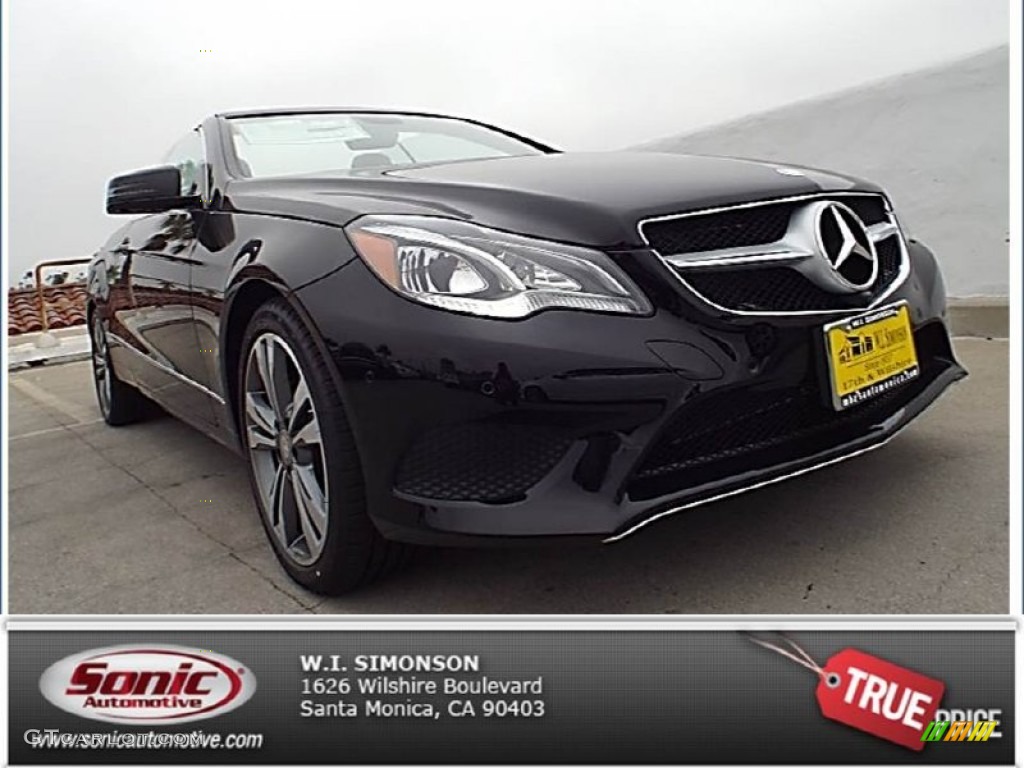 2014 E 350 Cabriolet - Black / Black photo #1