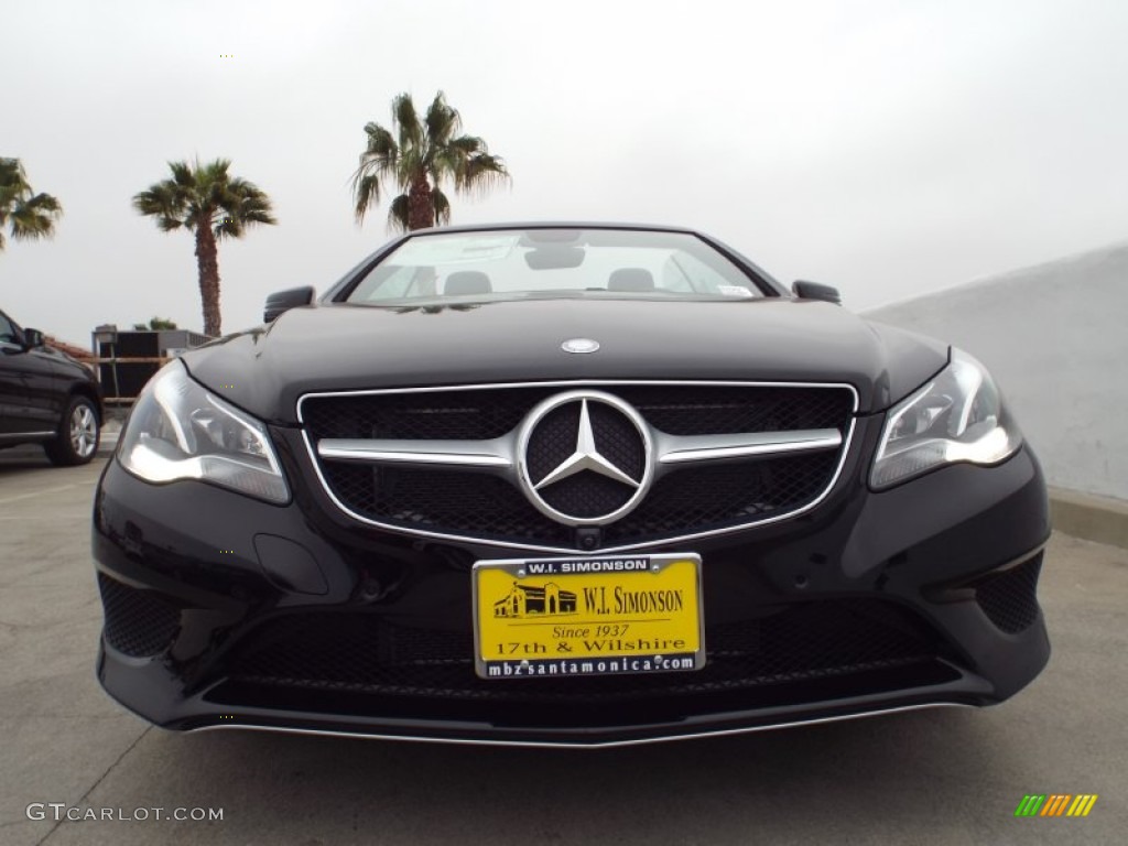 2014 E 350 Cabriolet - Black / Black photo #2