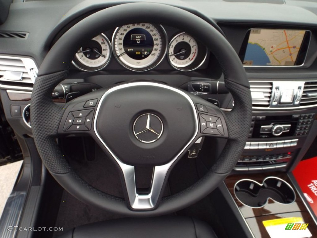 2014 E 350 Cabriolet - Black / Black photo #7