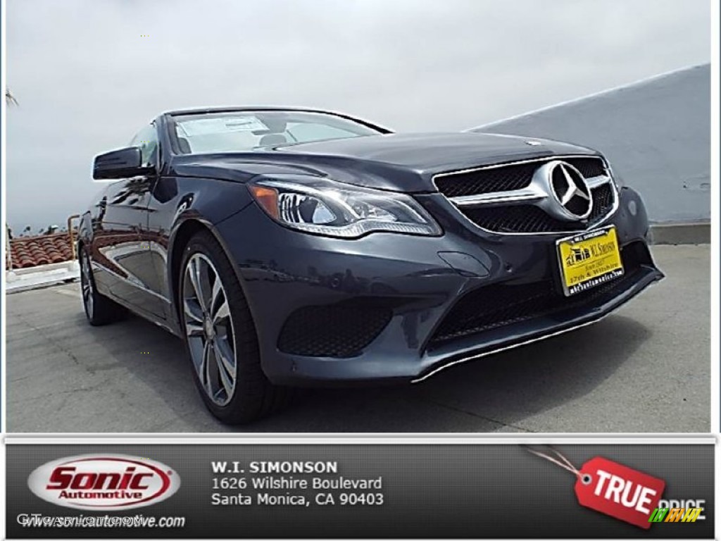 2014 E 350 Cabriolet - Steel Gray Metallic / Black photo #1