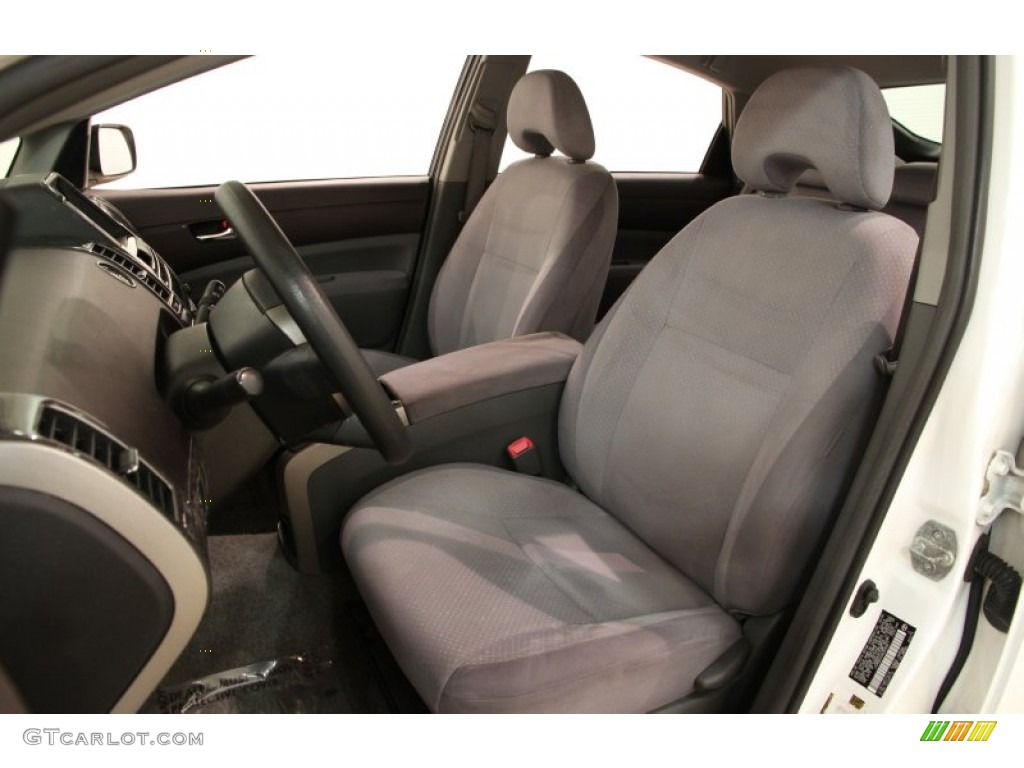 2005 Prius Hybrid - Super White / Gray/Burgundy photo #6