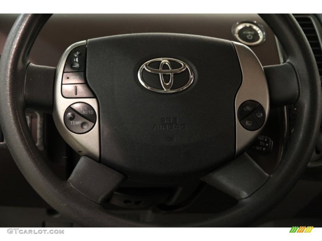 2005 Prius Hybrid - Super White / Gray/Burgundy photo #7