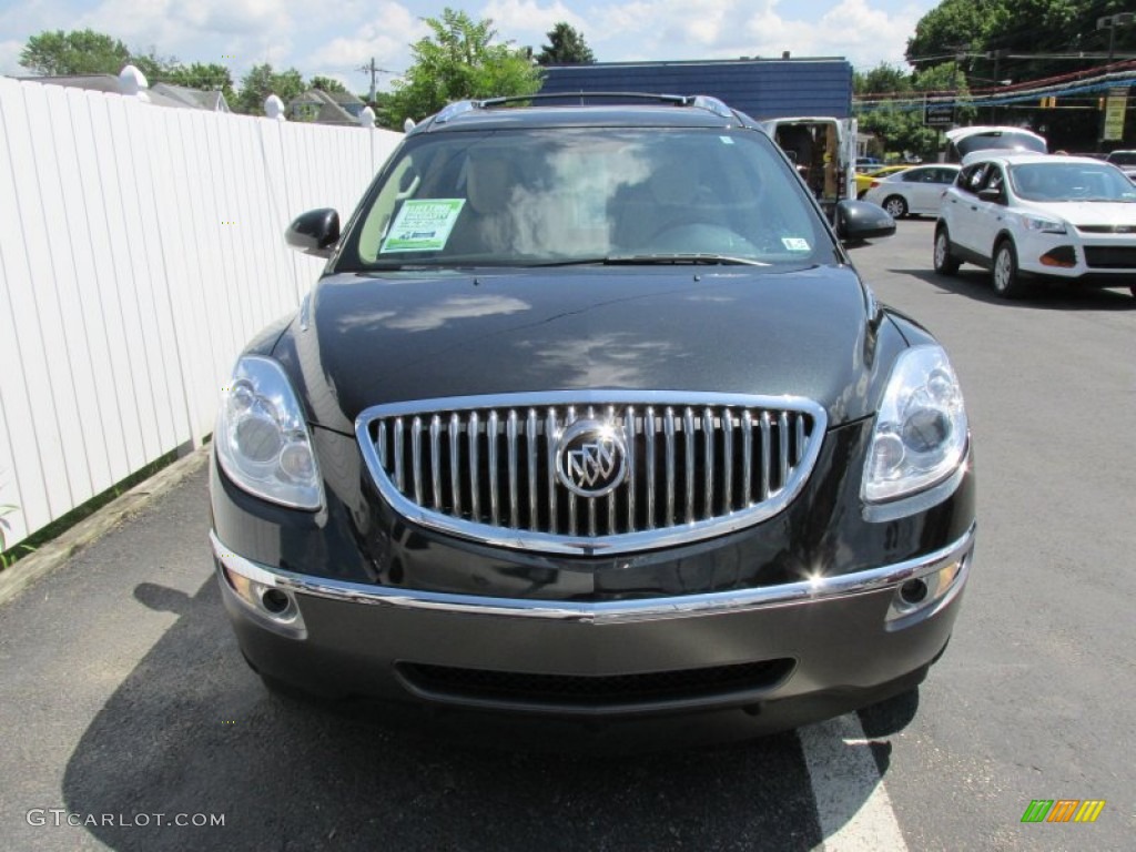 2011 Enclave CXL AWD - Carbon Black Metallic / Cashmere/Cocoa photo #8