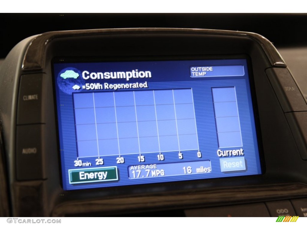 2005 Prius Hybrid - Super White / Gray/Burgundy photo #15