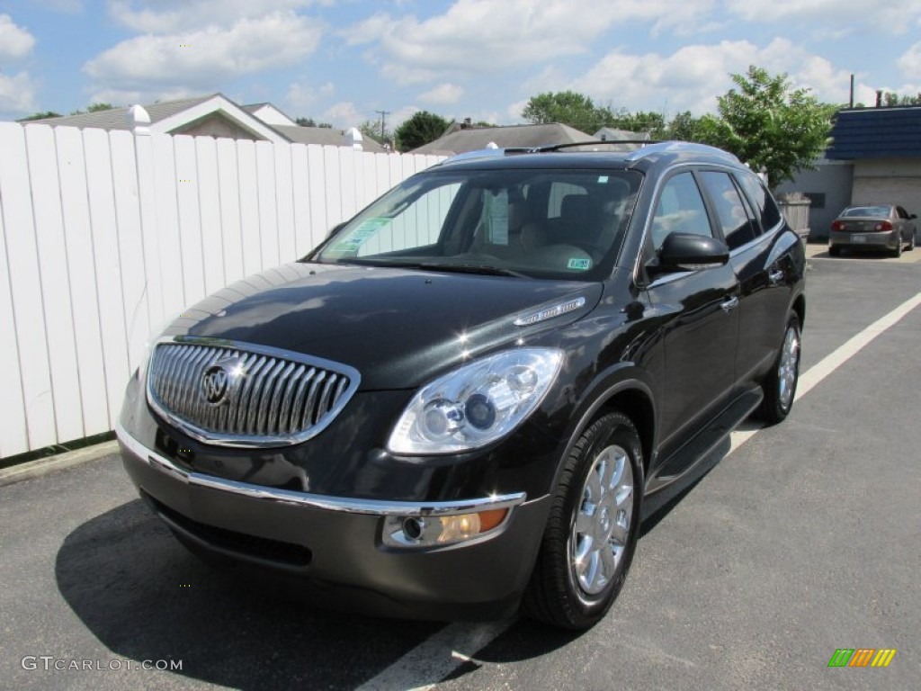 2011 Enclave CXL AWD - Carbon Black Metallic / Cashmere/Cocoa photo #9