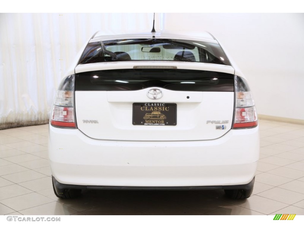 2005 Prius Hybrid - Super White / Gray/Burgundy photo #26