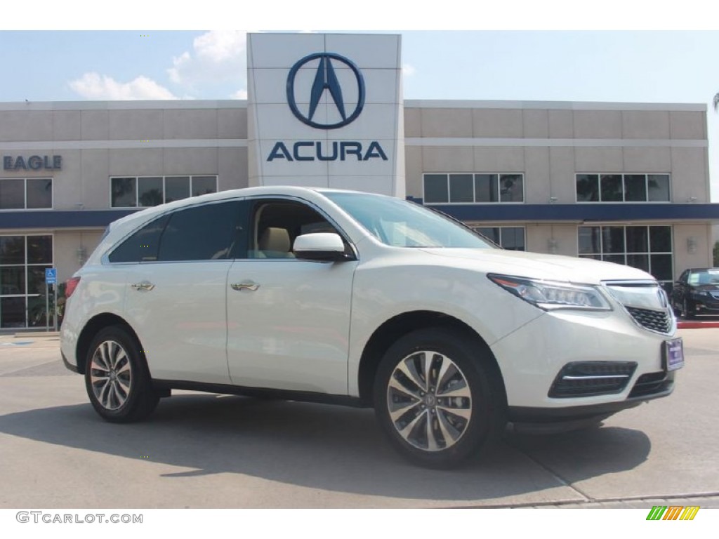 White Diamond Pearl Acura MDX