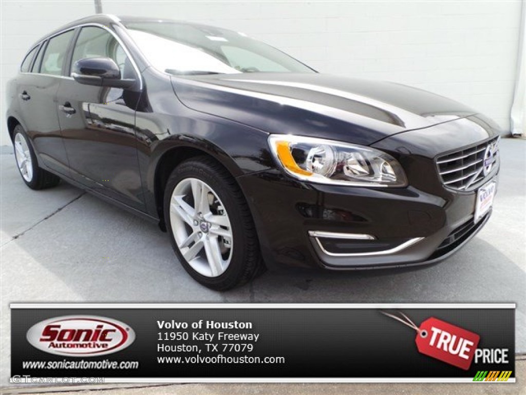 2015 V60 T5 Drive-E - Ember Black Metallic / Soft Beige photo #1
