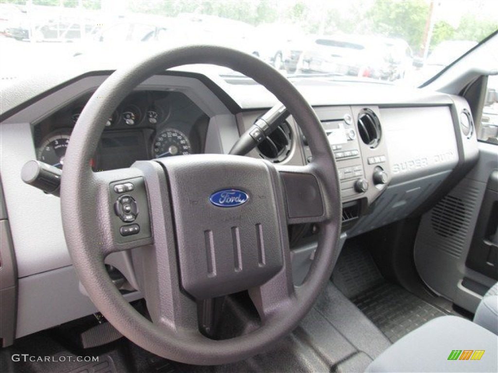 2015 F250 Super Duty XL Crew Cab 4x4 - Oxford White / Steel photo #14